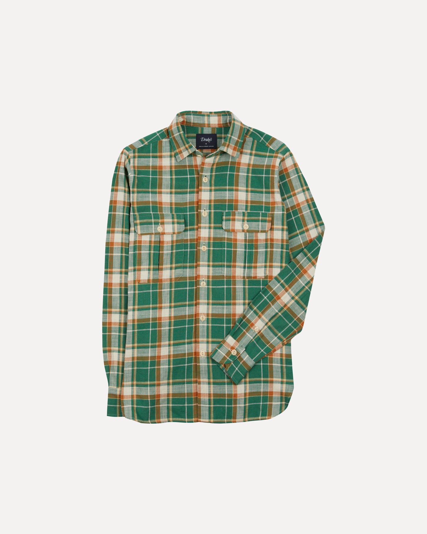 Drakes - Green and Yellow Work Shirt