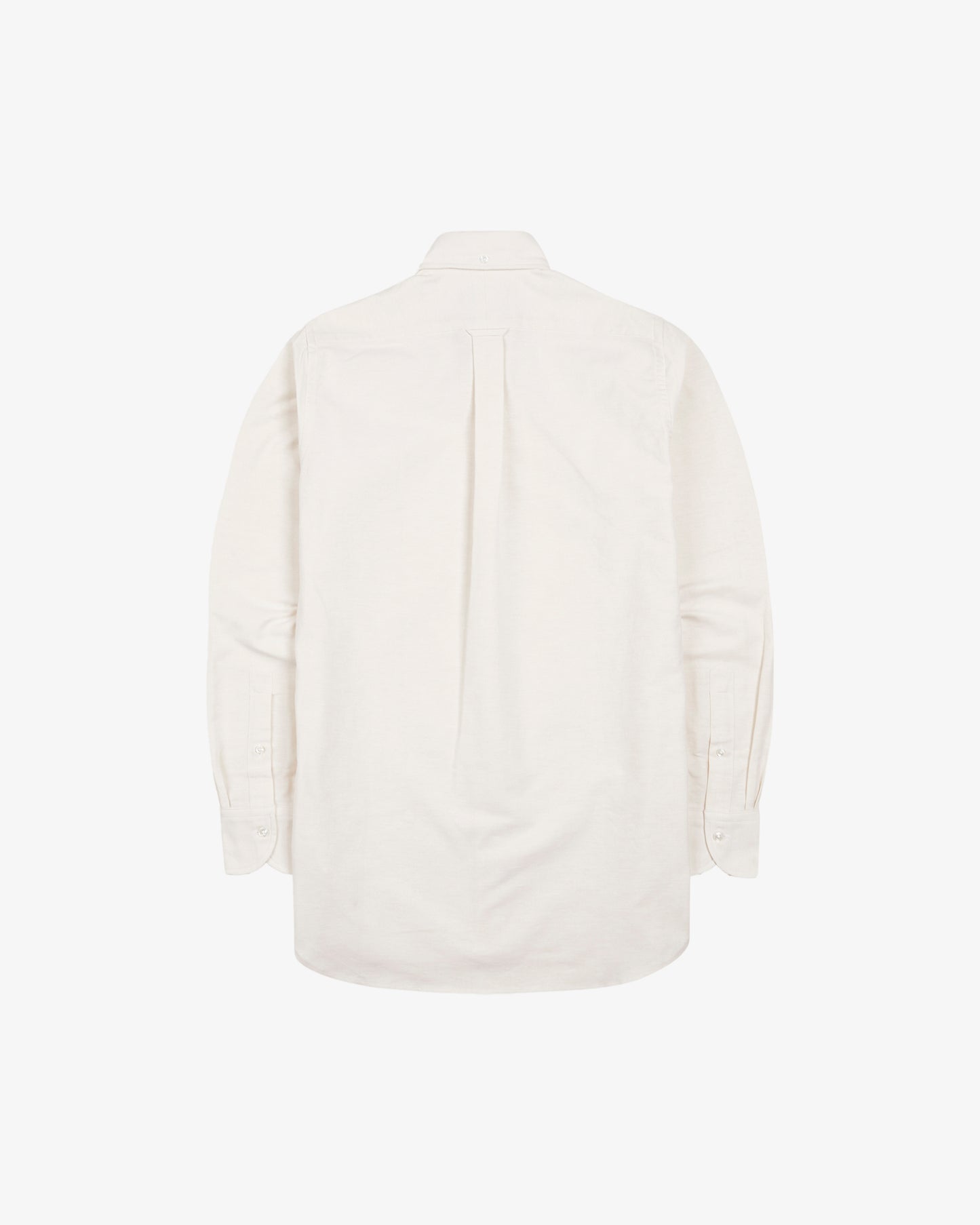 Drakes - Cream Cotton Oxford Cloth Button-Down Shirt